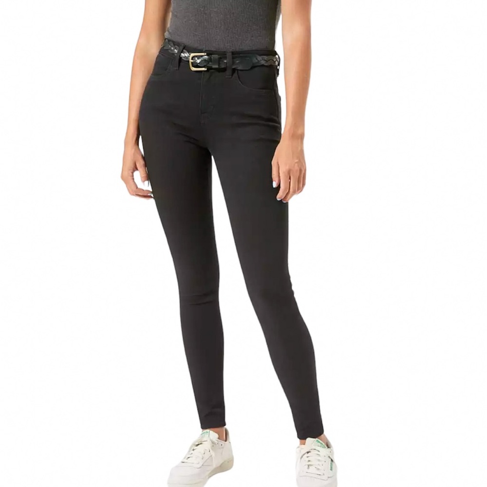 AMERICAN EAGLE High Rise Jegging Super Super Stretch Black Denim Jeans